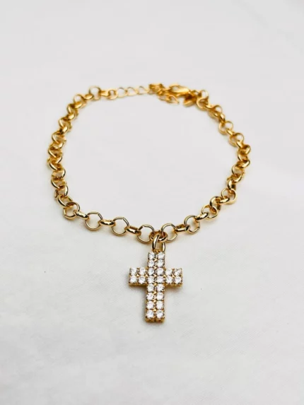 Pulseira de cruz