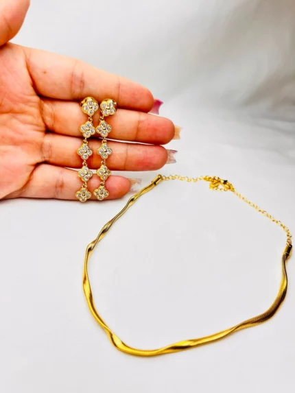 Conjunto 1: colar + brinco